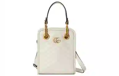 Gucci Marmont Mini Tote Bag White