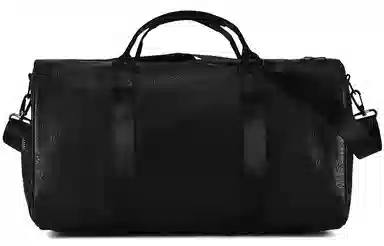 Chusan Vintage Lion Head PVC Shoulder Bag Black