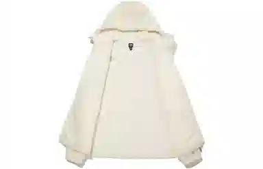 The North Face Logo Fleece Hoodie Beige