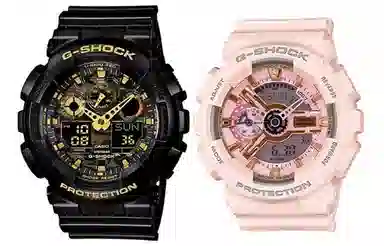 CASIO G-SHOCK GA-100CF-1A9+GMA-S110MP-4A1