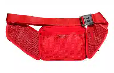Y-3 Logo Drawstring Waist Bag Red