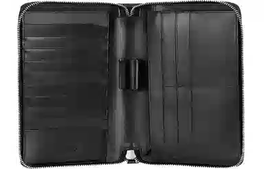 Montblanc Leather Zip Wallet Black