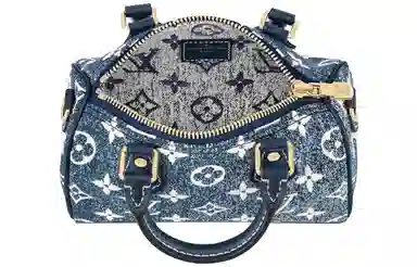 Louis Vuitton Speedy Nano Denim Blue