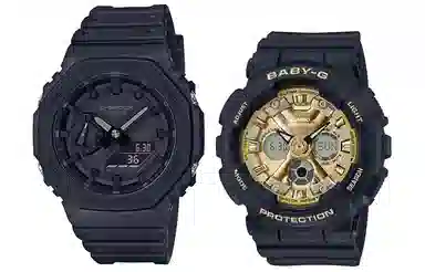 CASIO G-SHOCK BABY-G GA-2100-1A1+BA-130-1A3ER