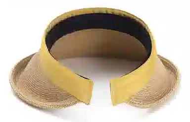 肯默夏季发箍太阳帽 防晒遮阳帽子 草编空顶帽  女款  多色可选