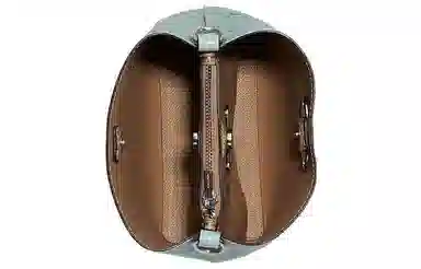 Coach Town 16 Floral Print Mini Bucket Bag Lake Green