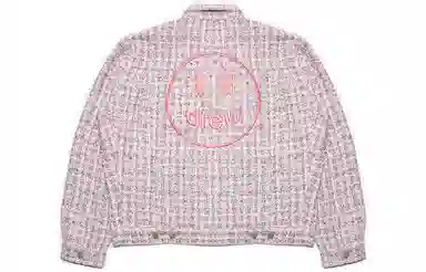 Drew House SS22 Boucle Mascot Oversized Teucker Jacket Pink