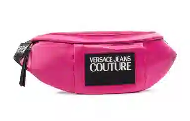 Versace Jeans Couture Logo Zip Crossbody Bag Pink