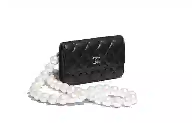 Chanel Lambskin Shoulder Bag Black