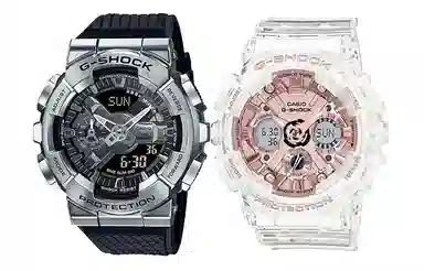 Casio G-Shock GM-110-1A + Baby-G GMA-S120SR-7AER