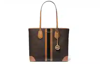 MICHAEL KORS MK Eva Logo Tote