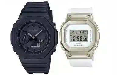 CASIO GA-2100-1A1+GM-S5600G-7ER