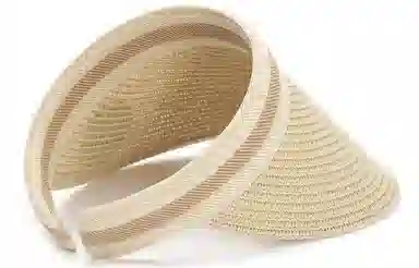 肯默 拉菲草空顶遮阳帽防晒帽太阳帽子 简约时尚 男女通用 多色可选