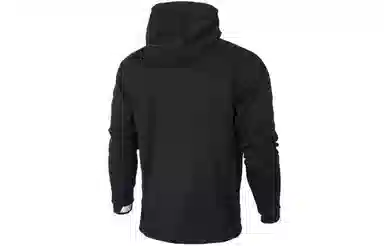 Nike Logo Print Hooded Jacket Black