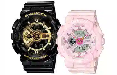 Casio G-Shock & Baby-G BA-110PI-4APR+GA-110GB-1APR