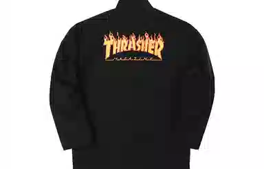 Thrasher Flame Tang Suit Jacket Black