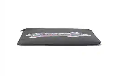 Givenchy Logo Leather Clutch Black