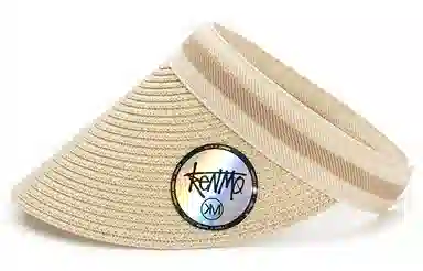 肯默 拉菲草空顶遮阳帽防晒帽太阳帽子 简约时尚 男女通用 多色可选