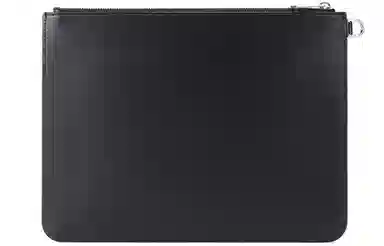 Givenchy Logo Leather Clutch Black