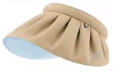 肯默 贝壳设计遮阳  发箍两用  帽身可折叠 涤纶 防晒帽 男女同款情侣款