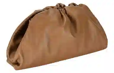 Bottega Veneta Cloud Clutch Caramel Brown