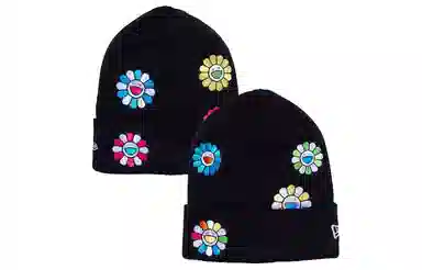 New Era Floral Embroidered Beanie