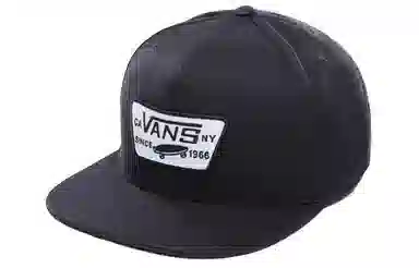 Vans Classic Logo Flat Brim Cap Black