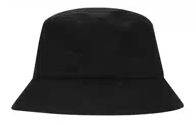 MLB Monogram La Embroidered Logo Cotton Bucket Hat Black