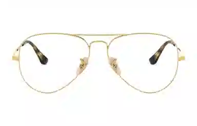 RayBan Optical Glasses Gold