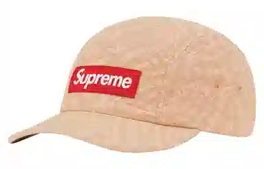 Supreme Week 18 Circles Jacquard Denim Camp Cap