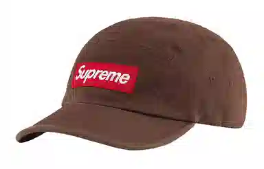 Supreme Week 1 Washed Chino Twill Camp Cap logo