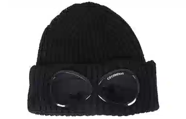 C.P. Company Ribbed Knit Goggle Beanie