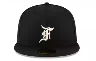 Fear of God Essentials Logo Wool Blend Baseball Cap Black