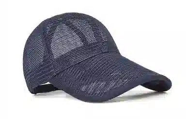 白卷 网眼镂空透气弯檐遮阳 涤纶 棒球帽 男女同款情侣款