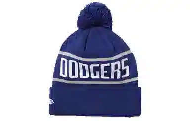 New Era MLB LA Embroidered Knit Cap Navy