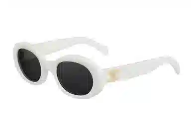 CELINE TRIOMPHE 01 Acetate Sunglasses White