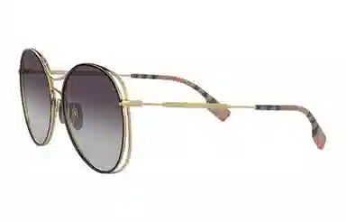 Burberry Gradient Round Sunglasses Grey