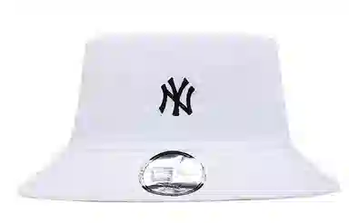 New Era NY White Bucket Hat