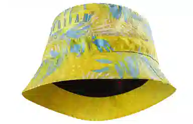 Jordan Poolside Fisherman Hat Amarillo Yellow Laser Blue