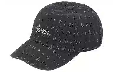 Supreme SS20 Week 8 Jacquard Logos Denim 6-PanelLogo