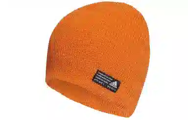 adidas Logo Knit Beanie Orange