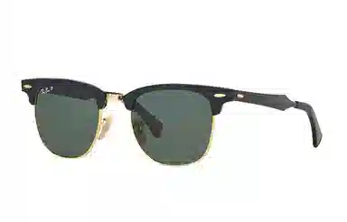 RayBan Retro Metal Frame Polarized Sunglasses Green