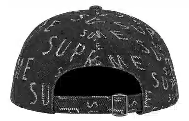 Supreme Week 17 Warp Jacquard Logos Denim 6-Panel