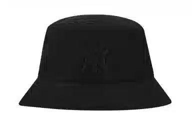 MLB Embroidered Logo Cotton Bucket Hat Black