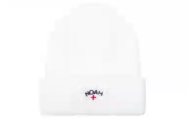 NOAH Nyc Core Logo Beanie White