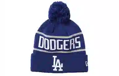 New Era MLB LA Embroidered Knit Cap Navy