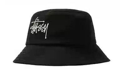 Stussy Big Logo Twill Bucket Hat