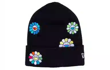 New Era Floral Embroidered Beanie
