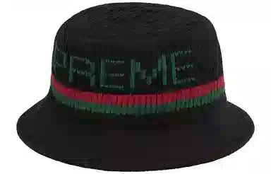 Supreme Knit Logo Crusher Black