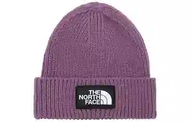 The North Face Classic Logo Knit Beanie Purple